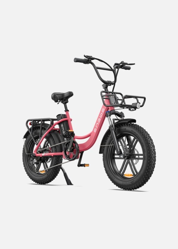 140KM Range Step-thru Electric Fat Bicycle with Front Suspension