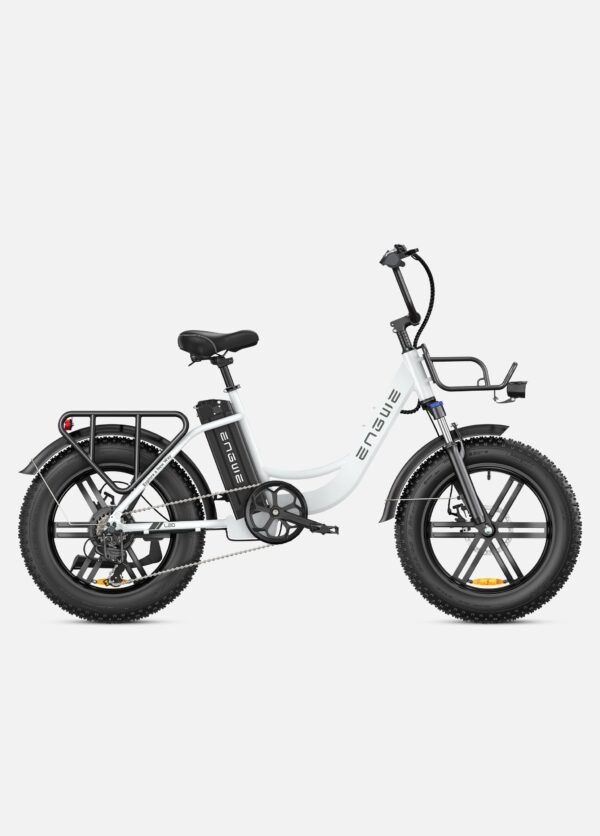 140KM Range Step-thru Electric Fat Bicycle with Front Suspension